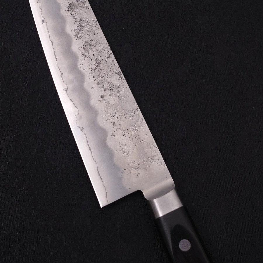 Santoku Silver Steel #3 Nashiji Westlicher Griff In Schwarz 180mm - Image 3