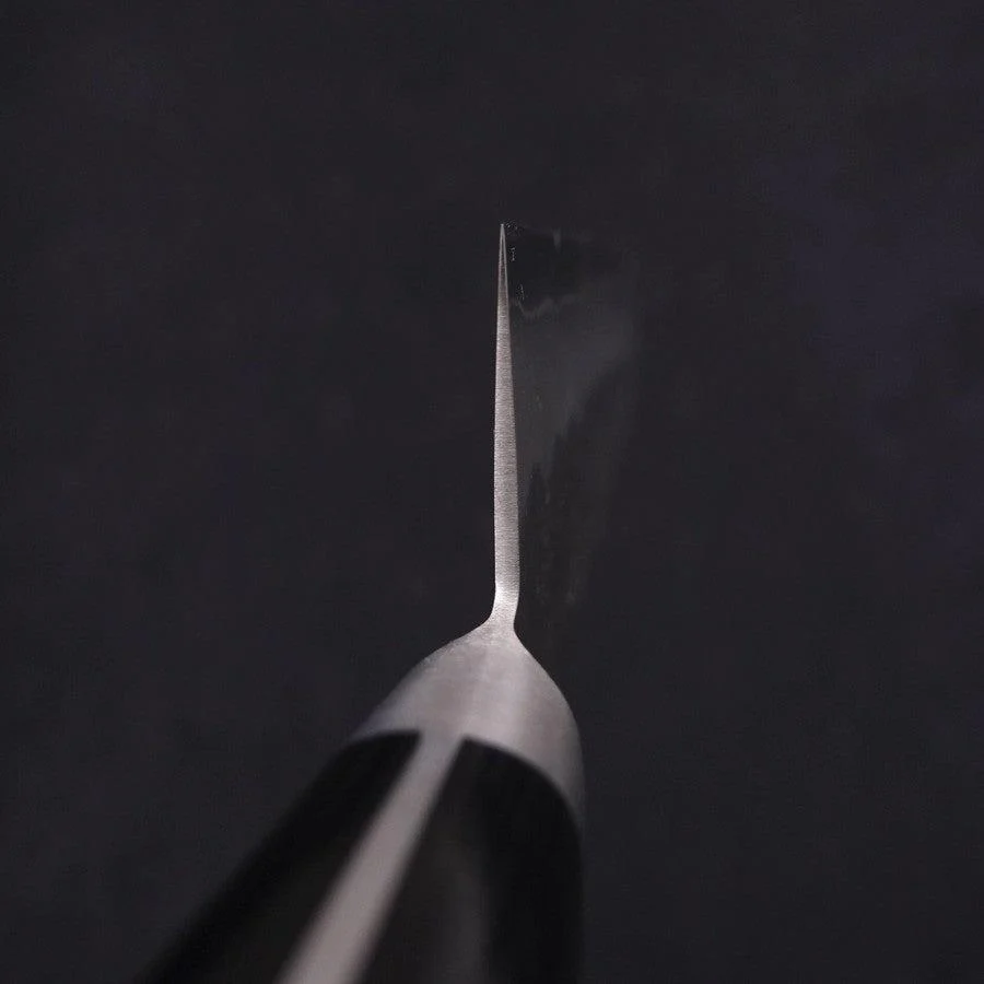 Santoku Silver Steel #3 Nashiji Westlicher Griff In Schwarz 180mm - Image 4