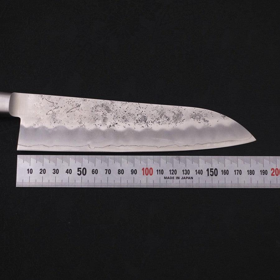 Santoku Silver Steel #3 Nashiji Westlicher Griff In Schwarz 180mm - Image 7