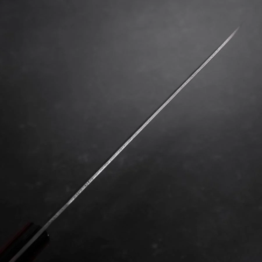 Santoku Silver Steel #3 Nashiji Roter Westlicher Griff 165mm - Image 5
