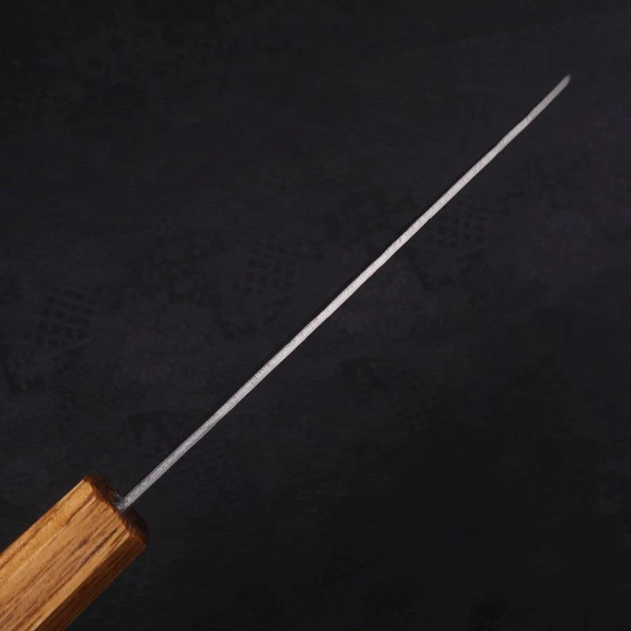 Santoku Silver Steel #3 Nashiji Yaki Urushi Griff 165mm - Image 5