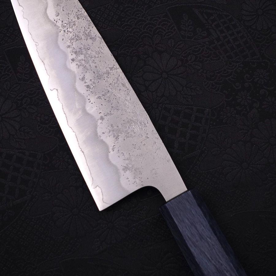 Santoku Silver Steel #3 Nashiji Dunkelblauer Griff 165mm - Image 3