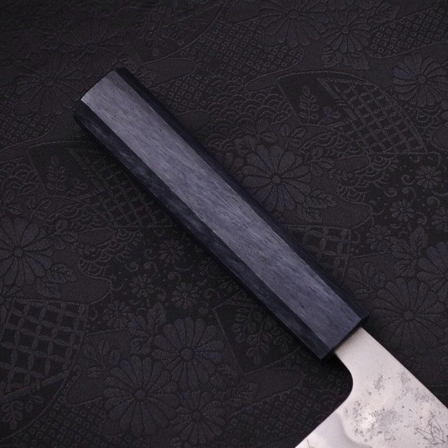 Santoku Silver Steel #3 Nashiji Dunkelblauer Griff 165mm - Image 6