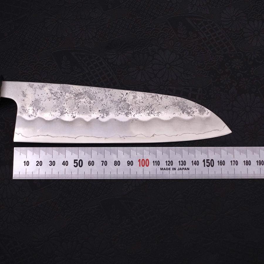 Santoku Silver Steel #3 Nashiji Dunkelblauer Griff 165mm - Image 7