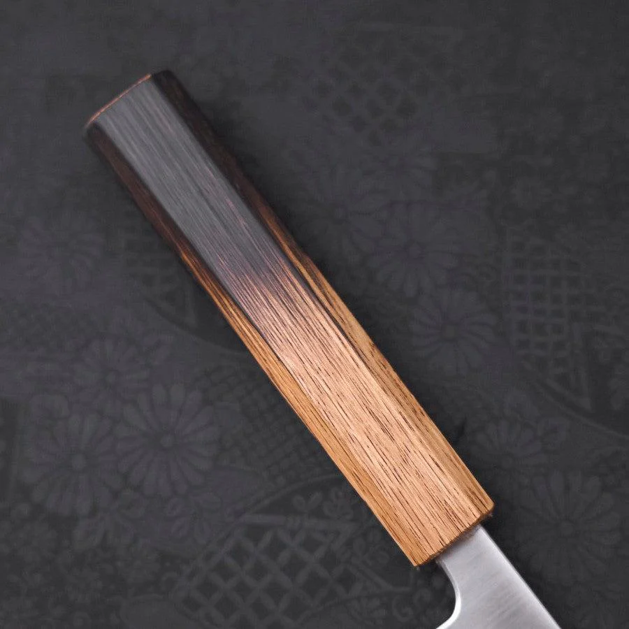 Santoku Silver Steel #3 Poliert Büffelhorn und Magnolienholz Griff 165mm - Image 6