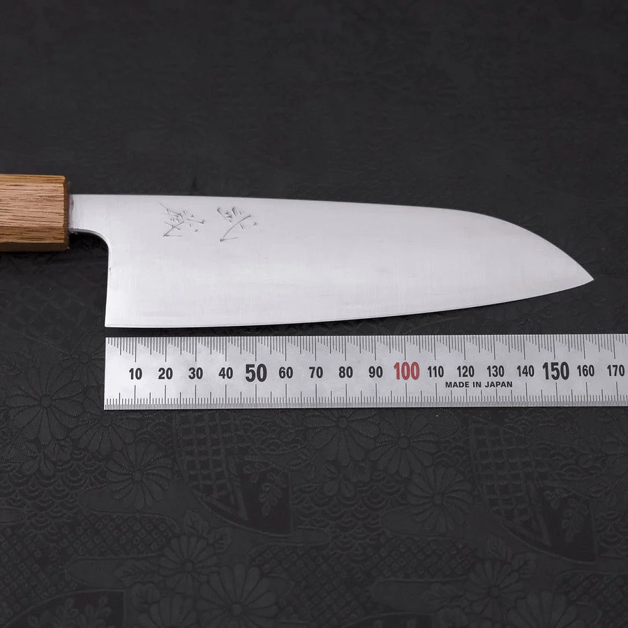 Santoku Silver Steel #3 Poliert Büffelhorn und Magnolienholz Griff 165mm - Image 7