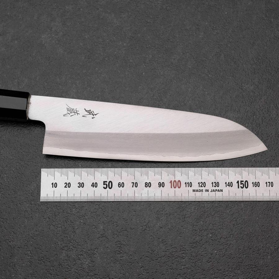 Santoku Silver Steel #3 Poliert Büffelhorn und Ebenholz Griff 165mm - Image 7