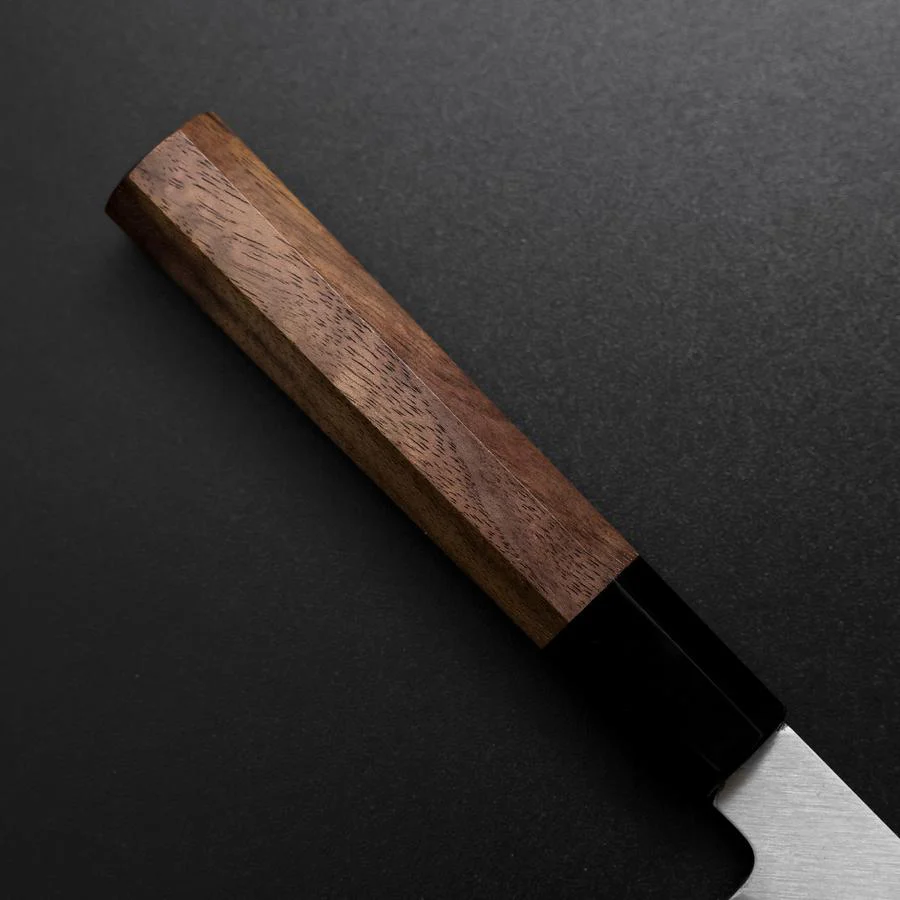 Santoku Silver Steel #3 Poliert Büffelhorn und Walnussholz Griff 155mm - Image 6