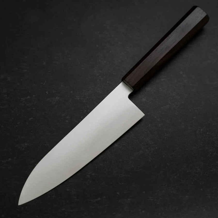 Santoku Silver Steel #3 Poliert Ebenholz Griff 180mm - Image 2