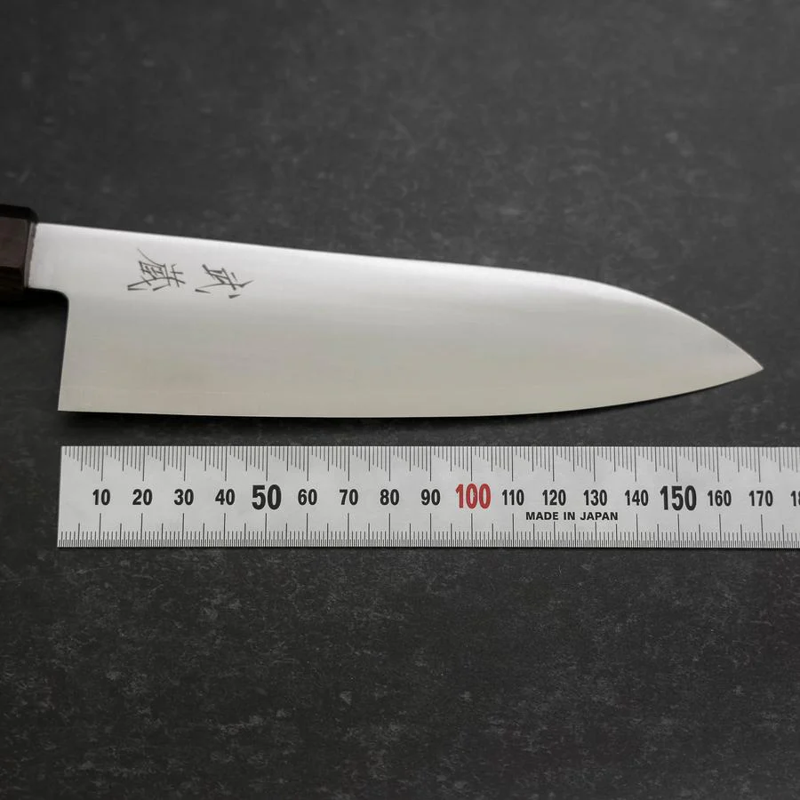 Santoku Silver Steel #3 Poliert Ebenholz Griff 180mm - Image 7