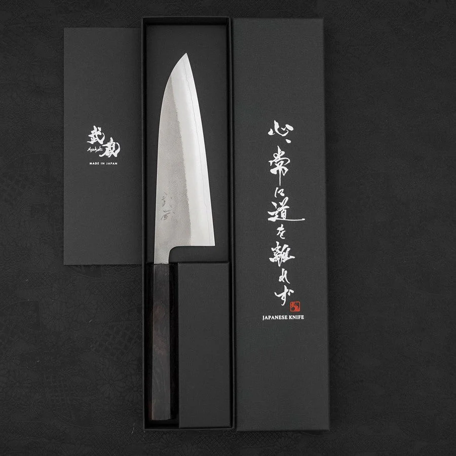 Santoku SKD11 Nashiji Ebenholz Griff 165mm - Image 8