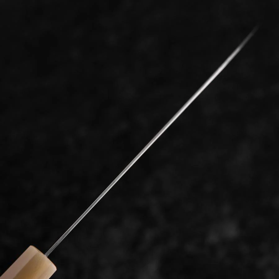 Santoku SLD Kagami Hell-Rosa Büffelhorn und Ahornholz Griff 170mm - Image 5