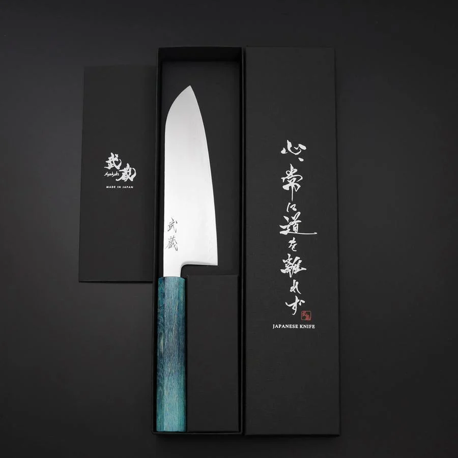 Santoku SLD Kagami Korallenstrand-Optik Griff 170mm - Image 8