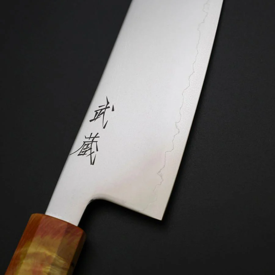 Santoku SLD Kagami Sonnenuntergangs-Optik Griff 170mm - Image 3