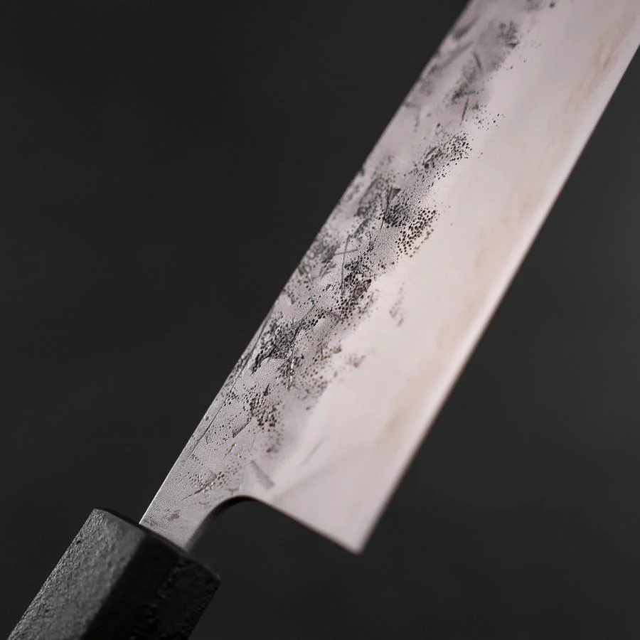 Santoku SLD Nashiji Washi Schwarzer Ishime Urushi Griff 165mm - Image 3