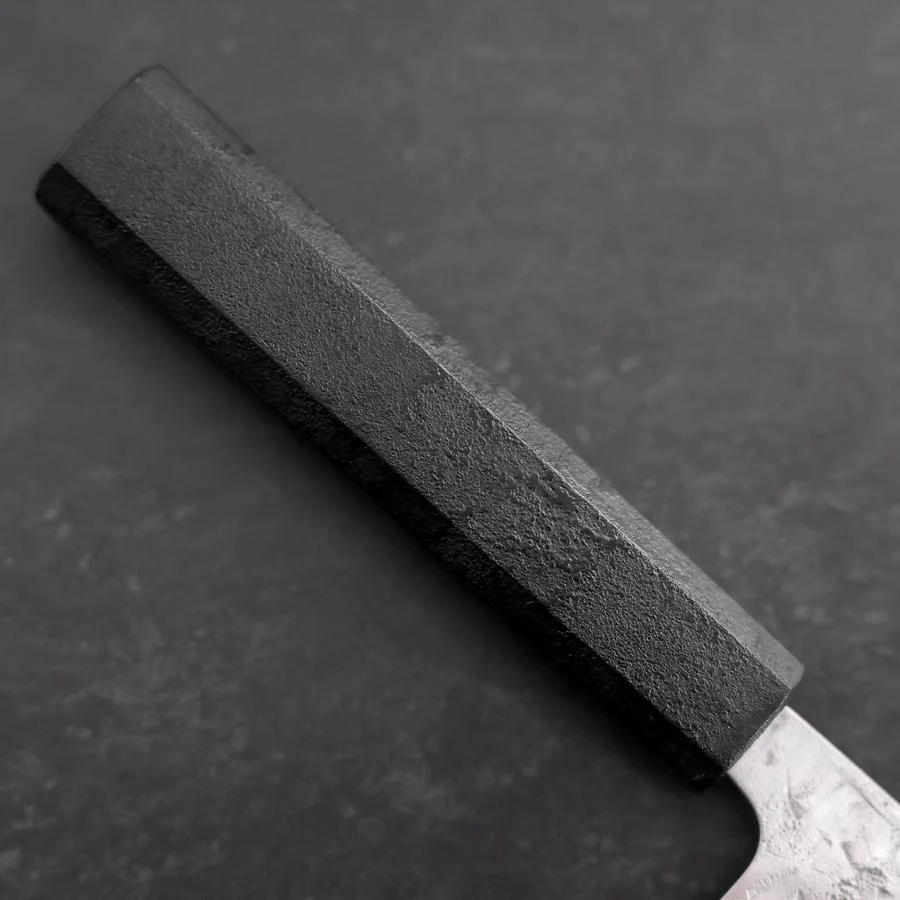 Santoku SLD Nashiji Washi Schwarzer Ishime Urushi Griff 165mm - Image 6