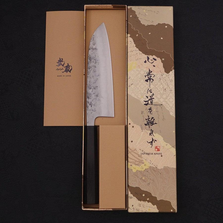 Santoku SLD Nashiji Washi Büffelhorn und Ebenholz Griff 165mm - Image 8