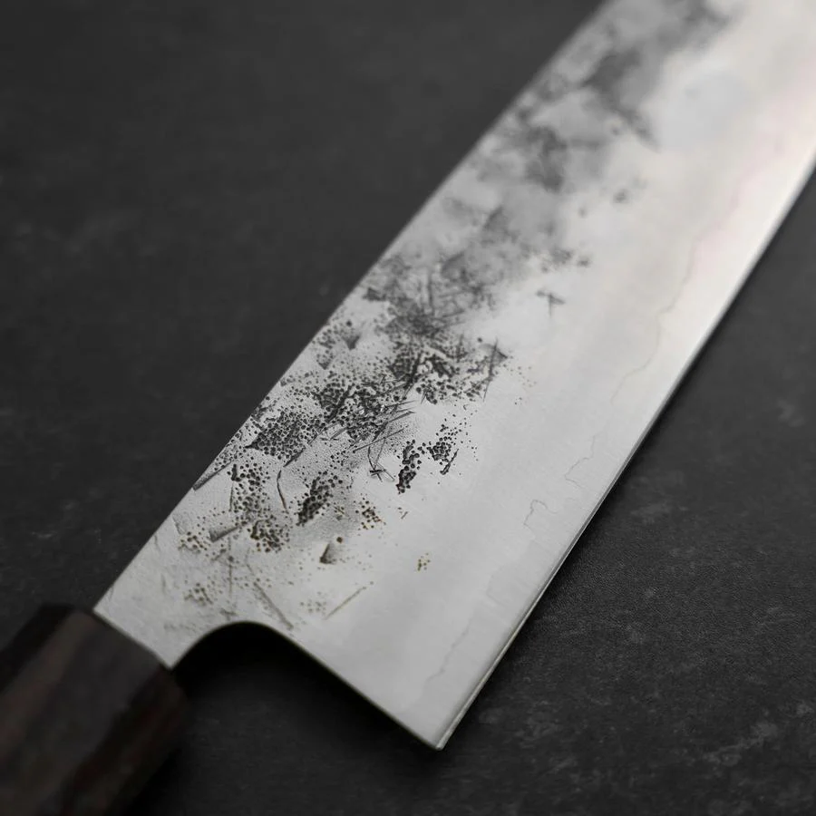 Santoku SLD Nashiji Washi Doppel-Kappe Kirschholz Griff 165mm - Image 3
