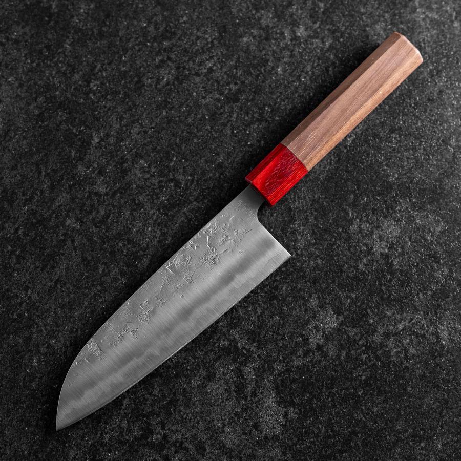 Santoku SLD Nashiji Washi Walnussholz Griff 165mm - Image 2