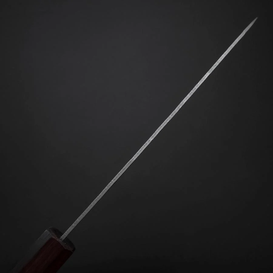 Santoku Schwedenstahl Nashiji Washi Damast Lila Urushi Griff 165mm - Image 5