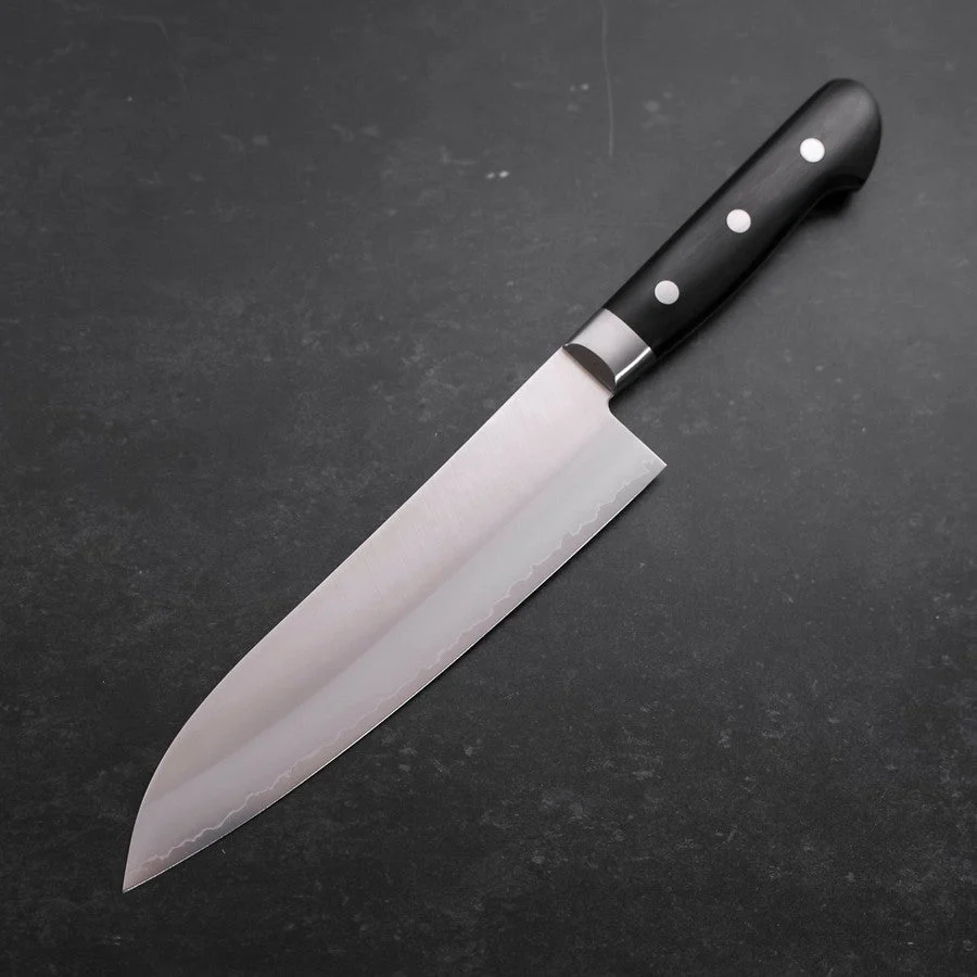 Santoku Schweden-Stahl Poliert Schwarzer Westlicher Griff 180mm - Image 2