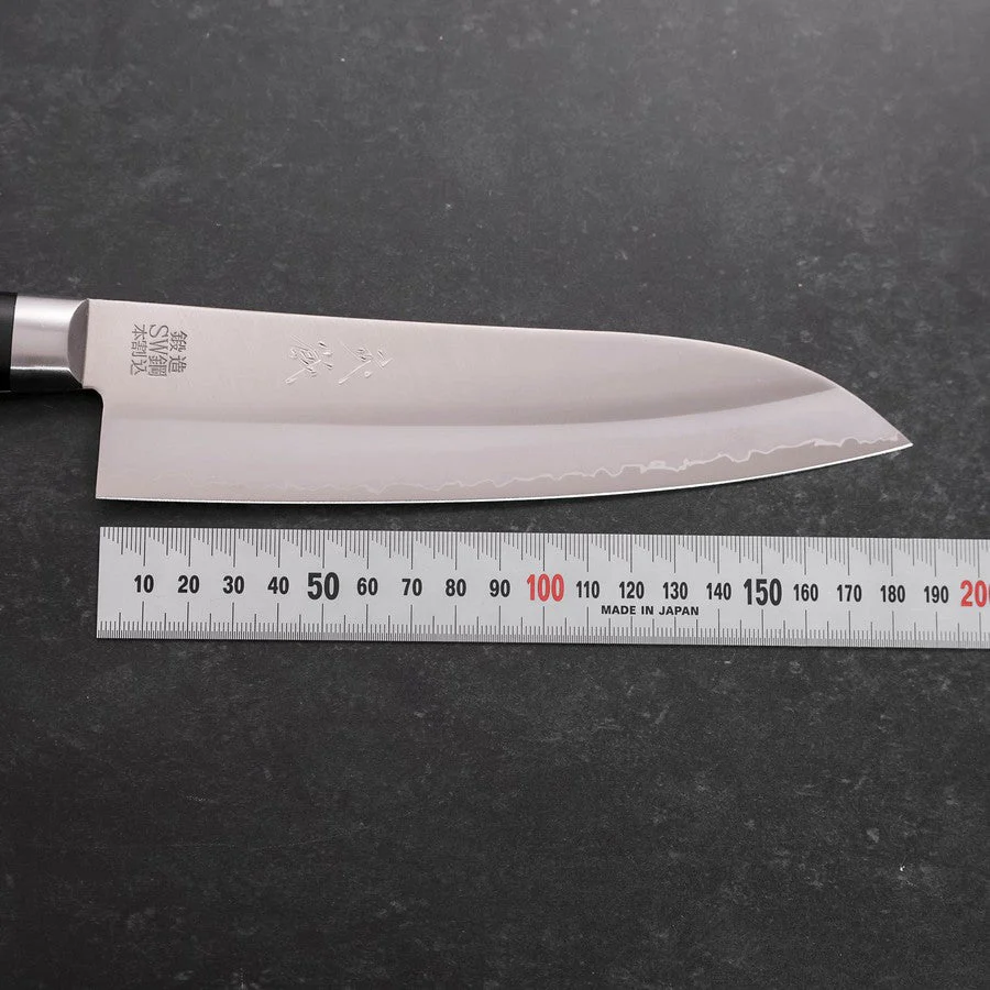 Santoku Schweden-Stahl Poliert Schwarzer Westlicher Griff 180mm - Image 7