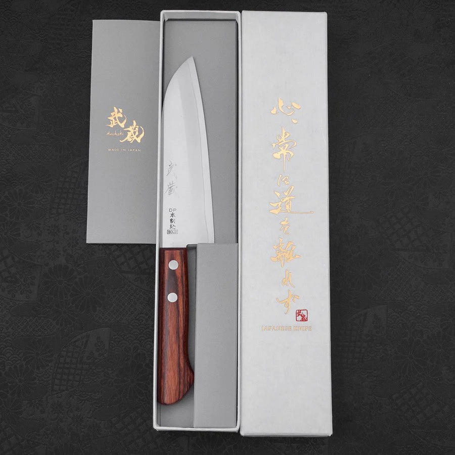 Santoku VG-1 Poliert Westlicher Mahagoni Griff 140mm - Image 8
