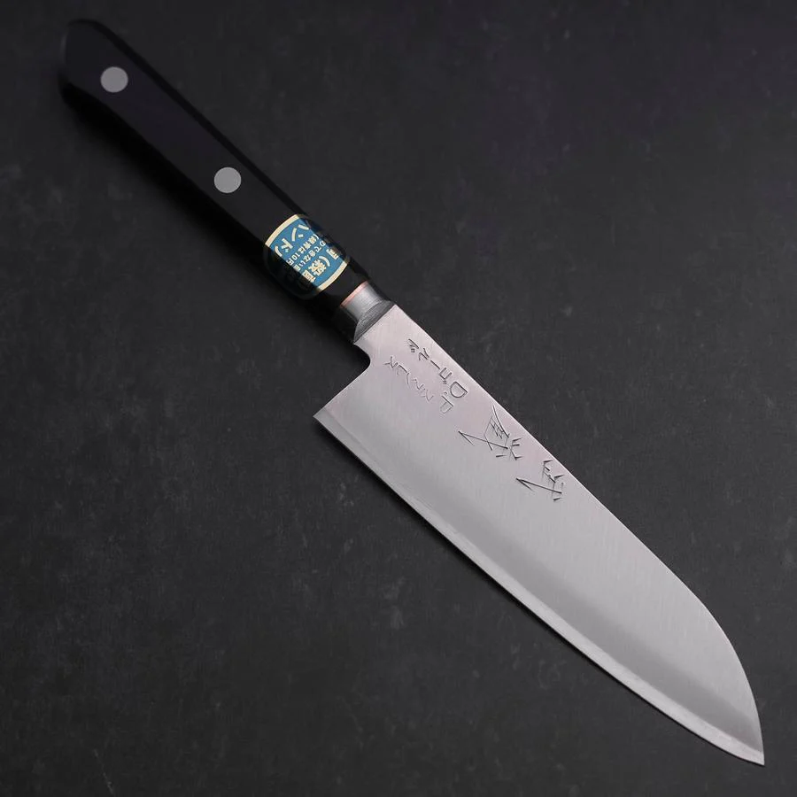 Santoku VG-1 Poliert Westlicher Griff mit Kupfer-Inlay 135mm