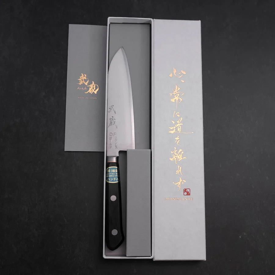 Santoku VG-1 Poliert Westlicher Griff mit Kupfer-Inlay 135mm - Image 8