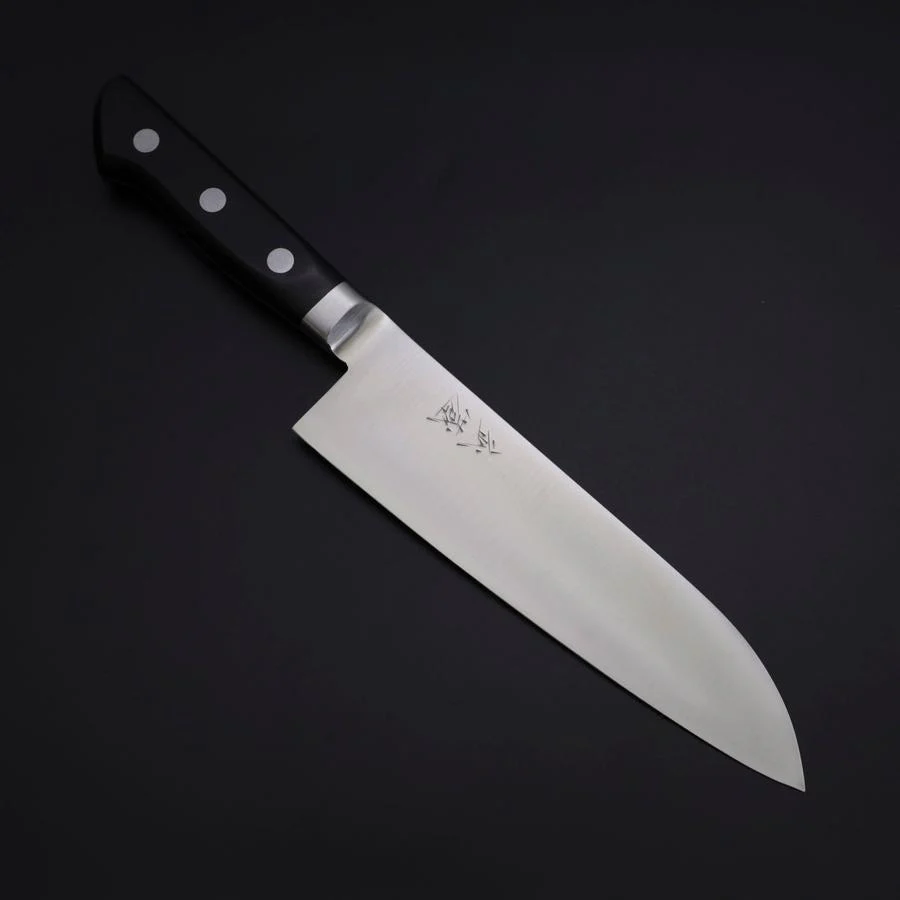 Santoku VG-1 Poliert Schwarzer Westlicher Griff 180mm