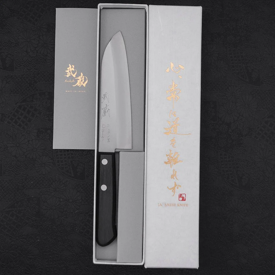 Santoku VG-1 Poliert Schwarzer Westlicher Griff 140mm - Image 8