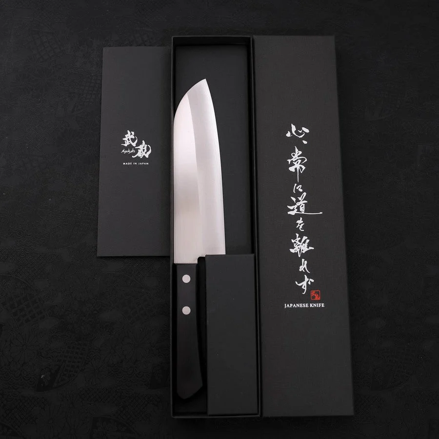 Santoku VG-1 Poliert Schwarzer Westlicher Griff 165mm Limitiert - Image 8