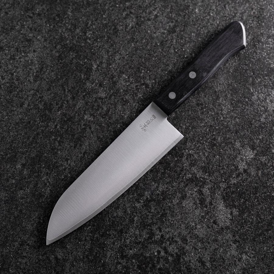 Santoku VG-1 Poliert Schwarzer Westlicher Griff 165mm (Tsuba-nashi) - Image 2