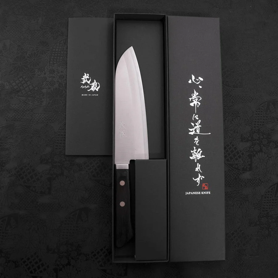 Santoku VG-1 Poliert Schwarzer Westlicher Griff 170mm - Image 8