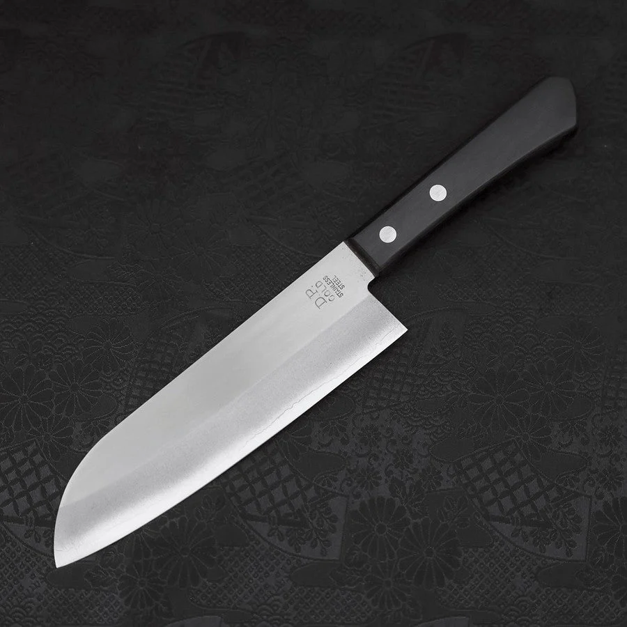 Santoku VG-1 Poliert Schwarzer Westlicher Griff 170mm (Tsuba Nashi) - Image 2