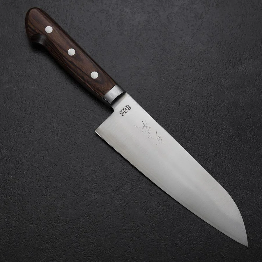 Santoku SLD Poliert Westlicher Mahagoni Griff 165mm
