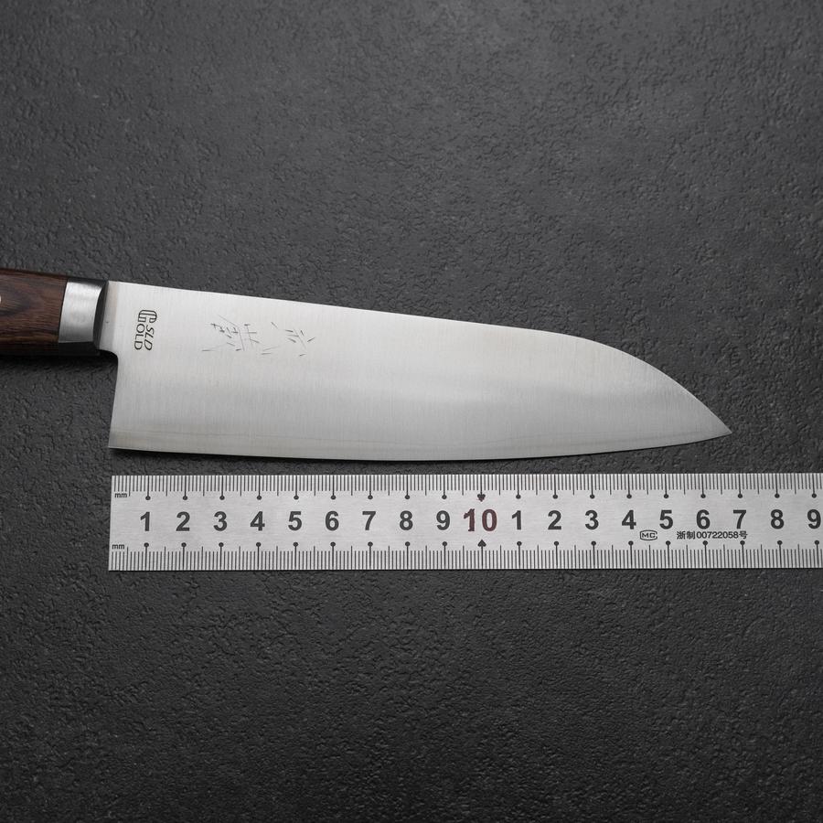 Santoku SLD Poliert Westlicher Mahagoni Griff 165mm - Image 7
