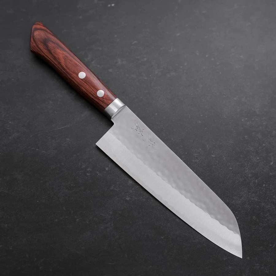Santoku VG-1 Tsuchime Westlicher Mahagoni Griff 165mm