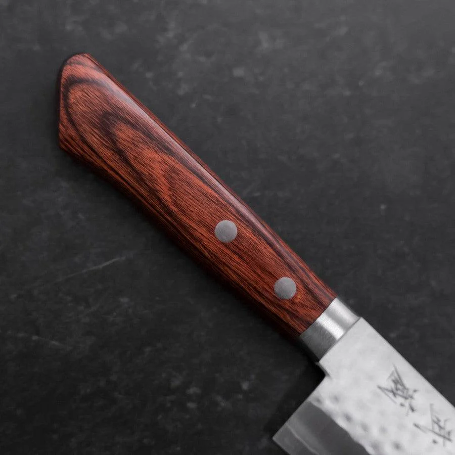 Santoku VG-1 Tsuchime Westlicher Mahagoni Griff 165mm - Image 6