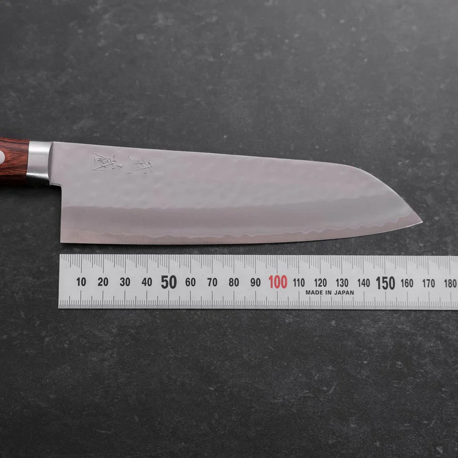 Santoku VG-1 Tsuchime Westlicher Mahagoni Griff 165mm - Image 7