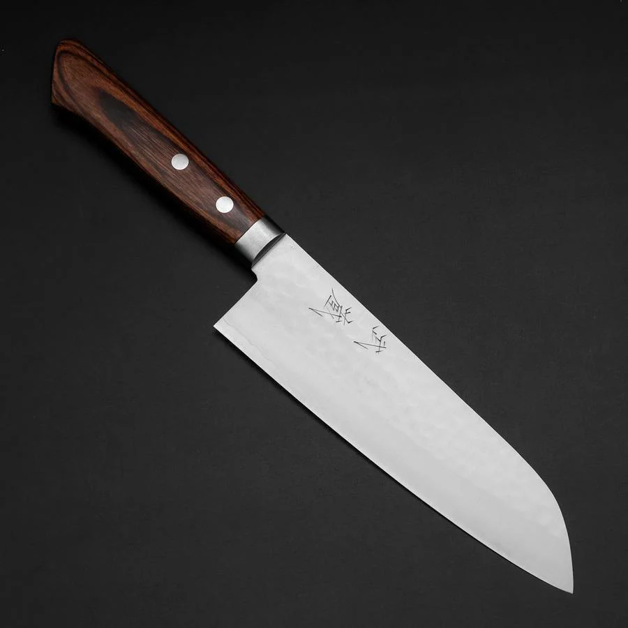 Santoku VG-1 Tsuchime Westlicher Mahagoni Griff 170mm
