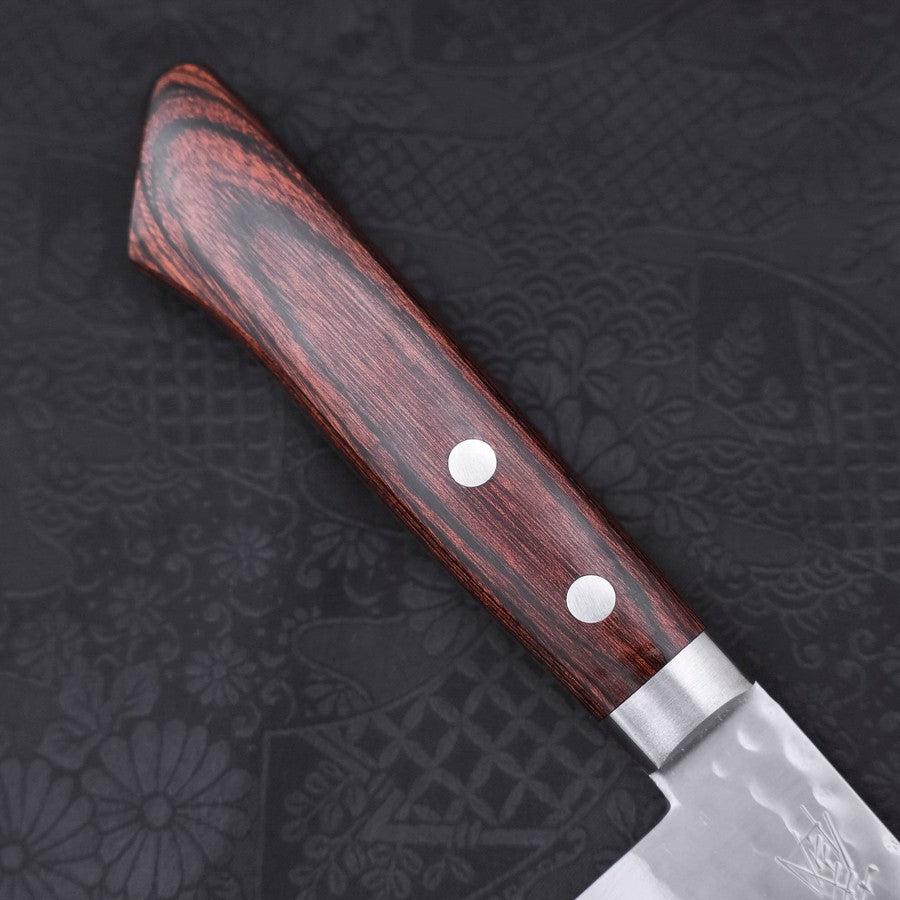 Santoku VG-1 Tsuchime Westlicher Tsuba Mahagoni Griff 165mm - Image 6