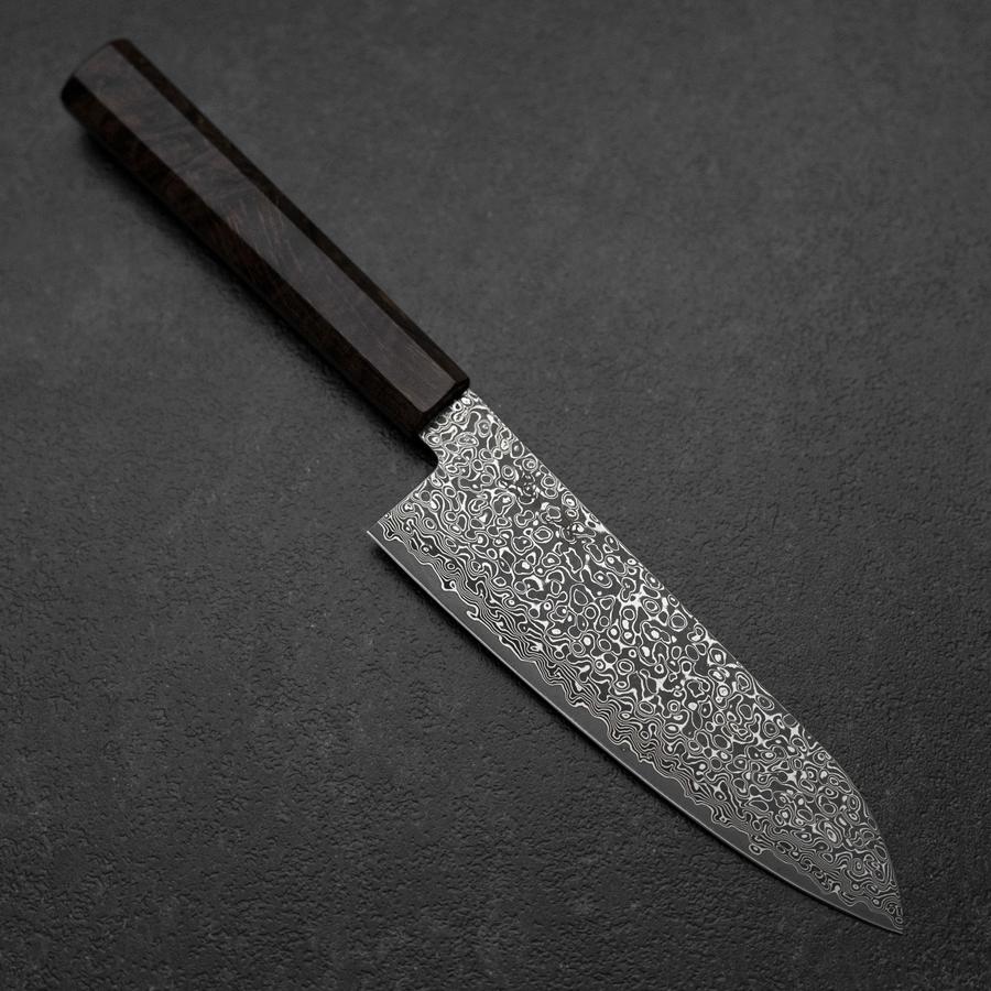 Santoku VG-10 Damast Brauner Birkenholz Griff 165mm