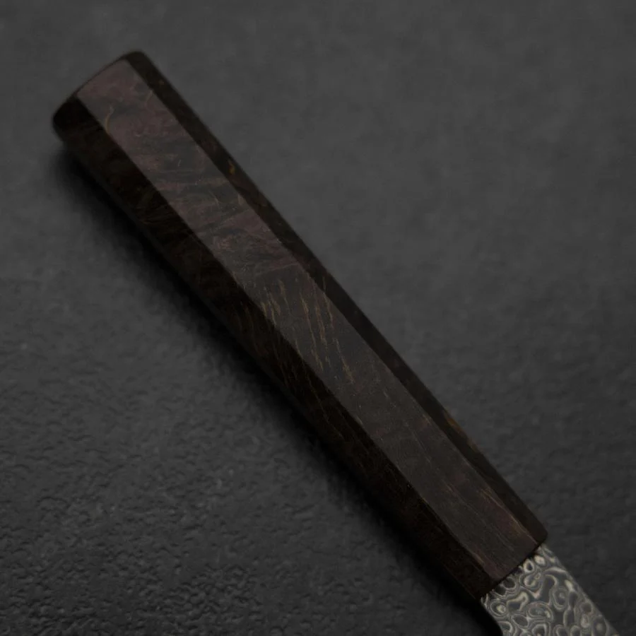 Santoku VG-10 Damast Brauner Birkenholz Griff 165mm - Image 6