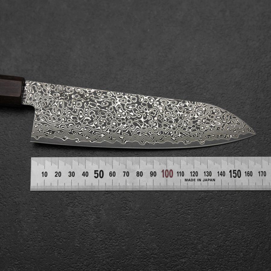 Santoku VG-10 Damast Brauner Birkenholz Griff 165mm - Image 7
