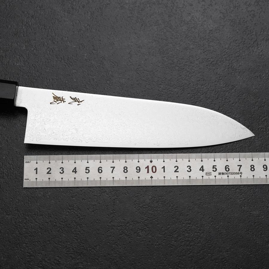 Santoku VG-10 Damast Ebenholz Griff 180mm - Image 7
