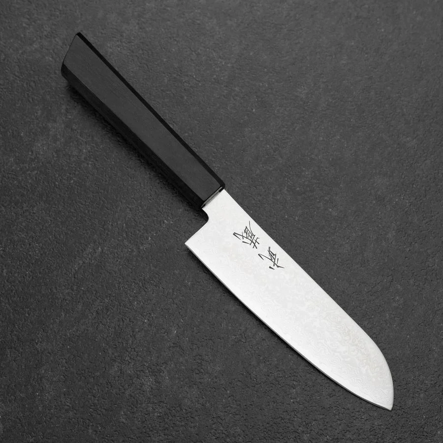Santoku VG-10 Damast Rosenholz Griff 130mm