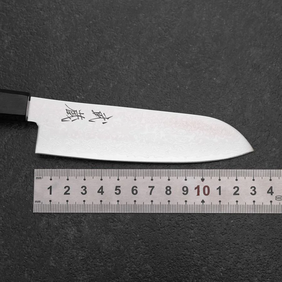 Santoku VG-10 Damast Rosenholz Griff 130mm - Image 7