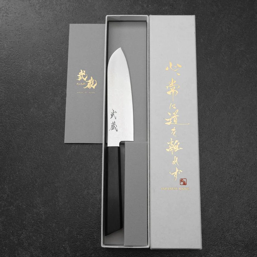 Santoku VG-10 Damast Rosenholz Griff 130mm - Image 8