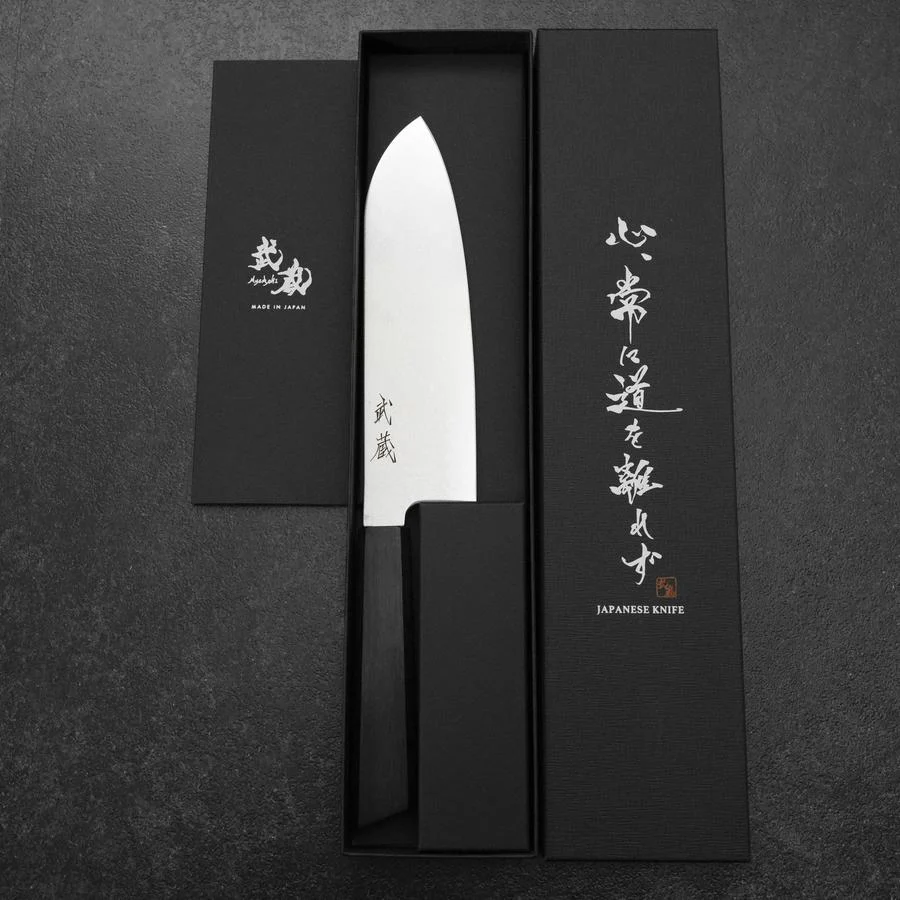 Santoku VG-10 Damast Rosenholz Griff 170mm - Image 8